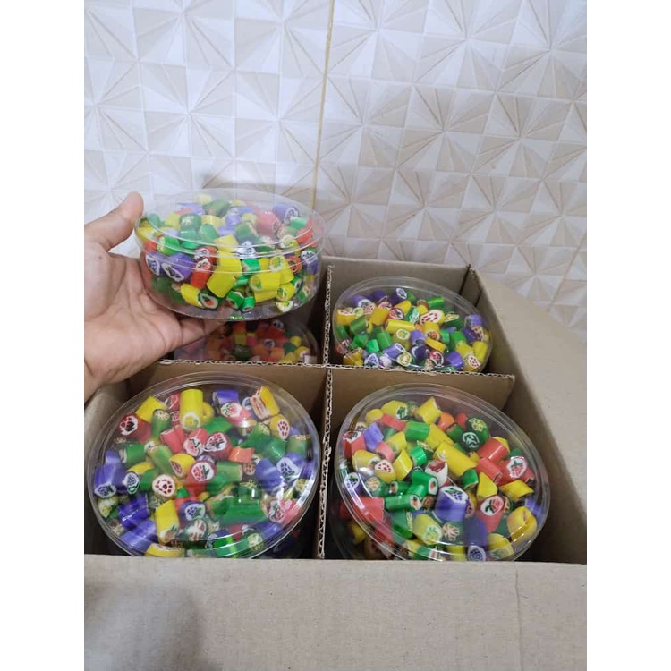 

PERMEN VIRAL LOLIPOP CANDY STICKY kemasan toples 250 gr