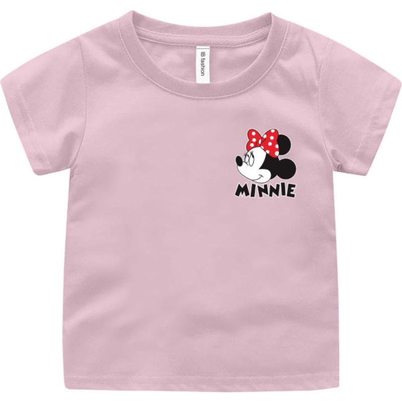 ((IB))KAOS ANAK PEREMPUAN/LOGO MINNIE DIGITAL SABLON