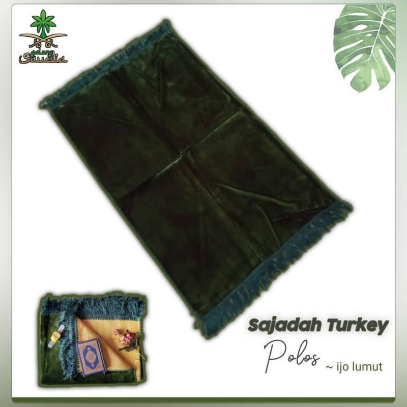Sajadah Polos Hijau Lumut