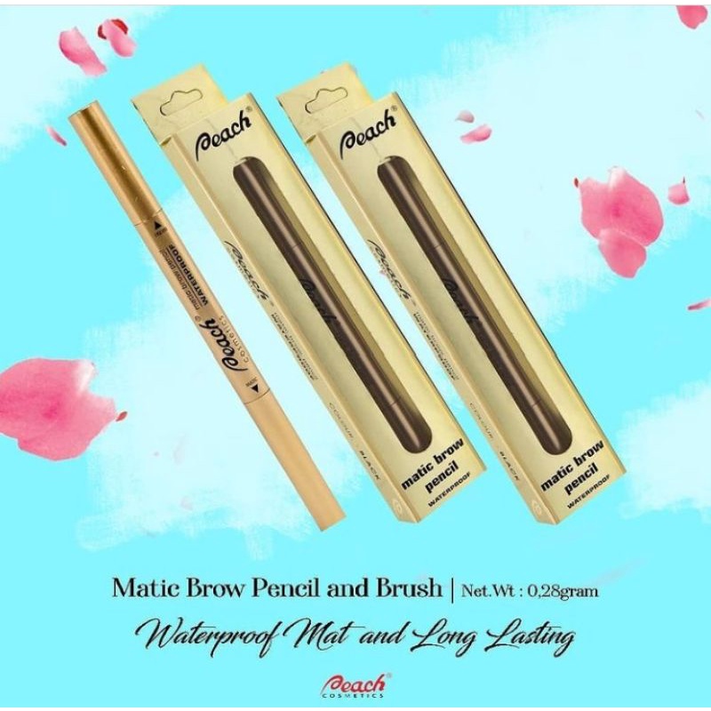 Peach Eyebrow Matic Pencil Black / Grey / Dark Brown