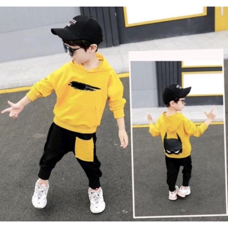 baju dan celana anak setelan anak hodie 1-5 tahun