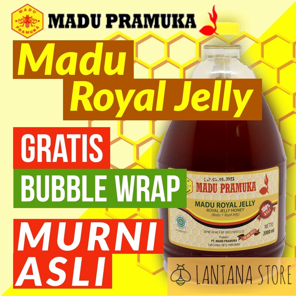 

MADU ROYAL JELLY PRAMUKA 2000 ML 2 LITER RAW HONEY