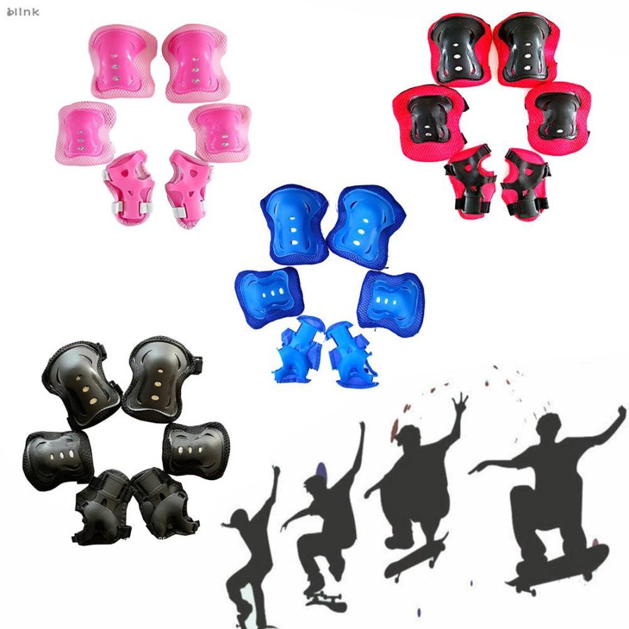 SET HELM PELINDUNG LUTUT / SIKU UNTUK SKUTER / ROLLER SKATE / SEPEDA