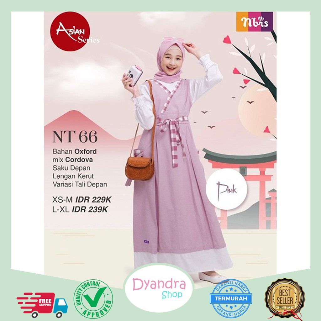 TERBARU NIBRAS TEEN NBRS  NT 066 GAMIS ANAK / DRESS MUSLIM / GAMIS REMAJA / PAKAIAN MUSLIM