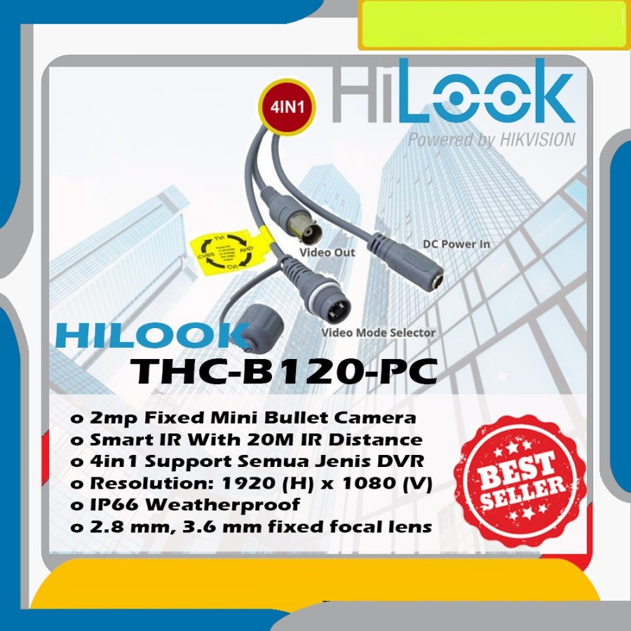 KAMERA CCTV HILOOK 2MP OUTDOOR THC-B120-PC