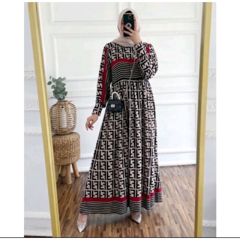 SANZA DRESS GAMIS ARABELLA DRESS MAXI RAYON