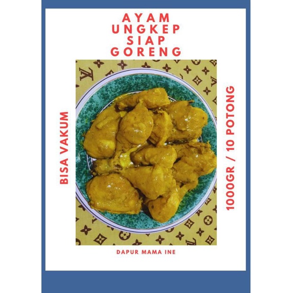 

AYAM UNGKEP SIAP GORENG (BUMBU KUNING) 10 POTONG (VAKUM)