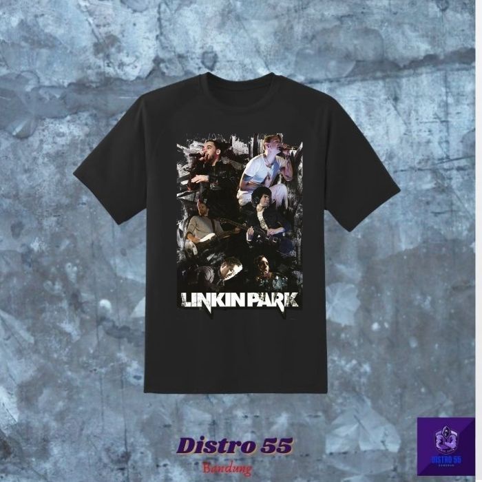 KAOS BAND LINKIN PARK VINTAGE T-SHIRT (UNISEX TSHIRT) /TSHIRT BAND LINKIN PARK KAOS BASIC