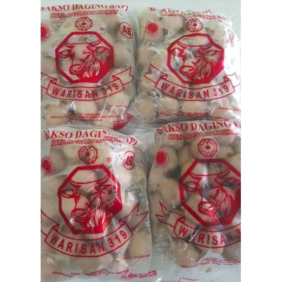 Jual Bakso Warisan Ab Isi 50 Pcs Bakso Daging Sapi Asli 700gr