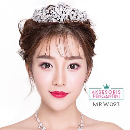 [STOCK TERBATAS] AKSESORIS PENGANTIN MAHKOTA TIARA CROWN WEDDING WANITA MRW023