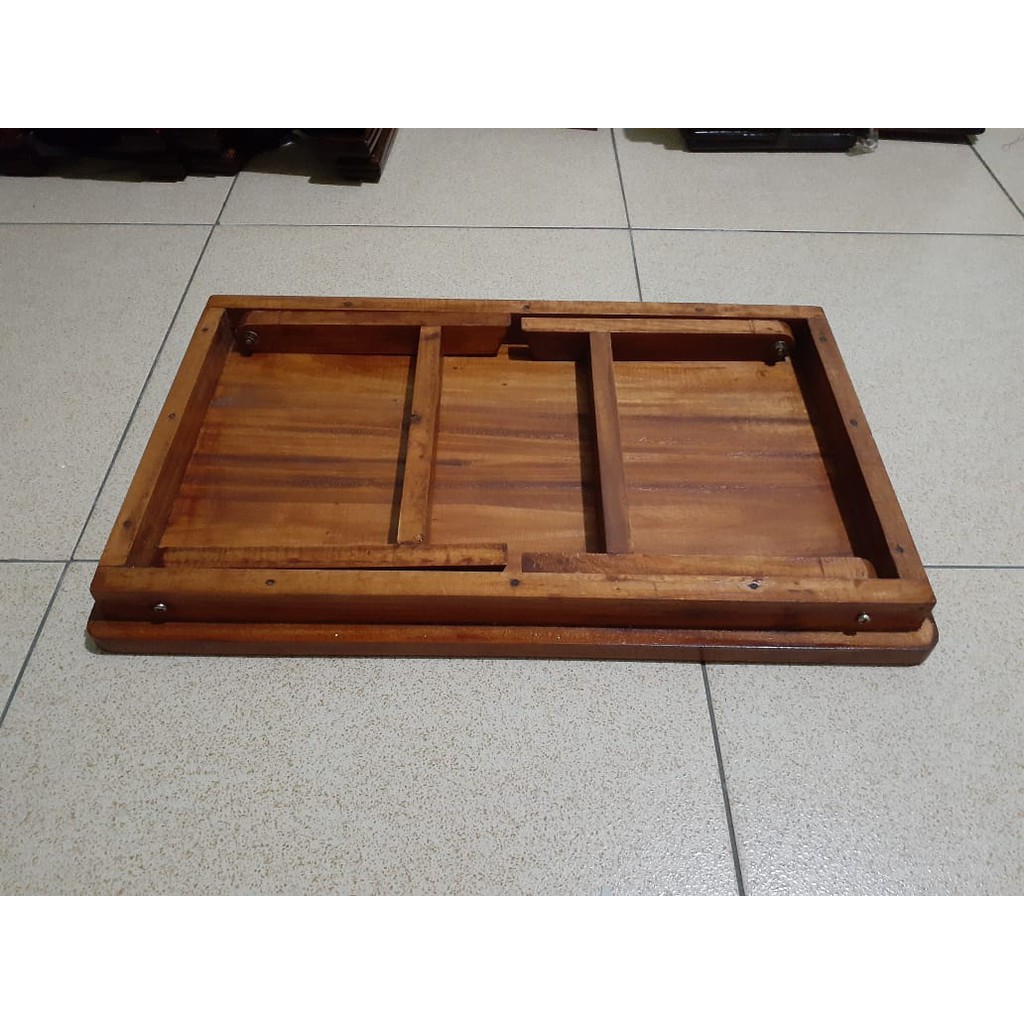 Meja Lipat Kayu Meja Belajar Meja Laptop Kayu Mahoni Pilihan