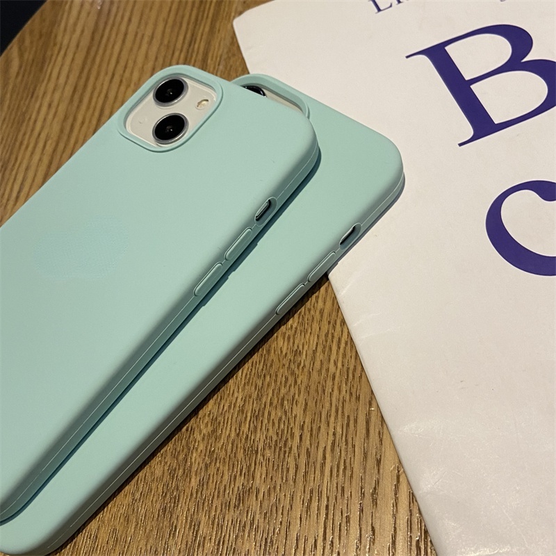 Soft Case Silikon Motif Permata Hijau Untuk IPhone 11 12 13 Pro X Xr Xs Max 6 6s 7 8 Plus