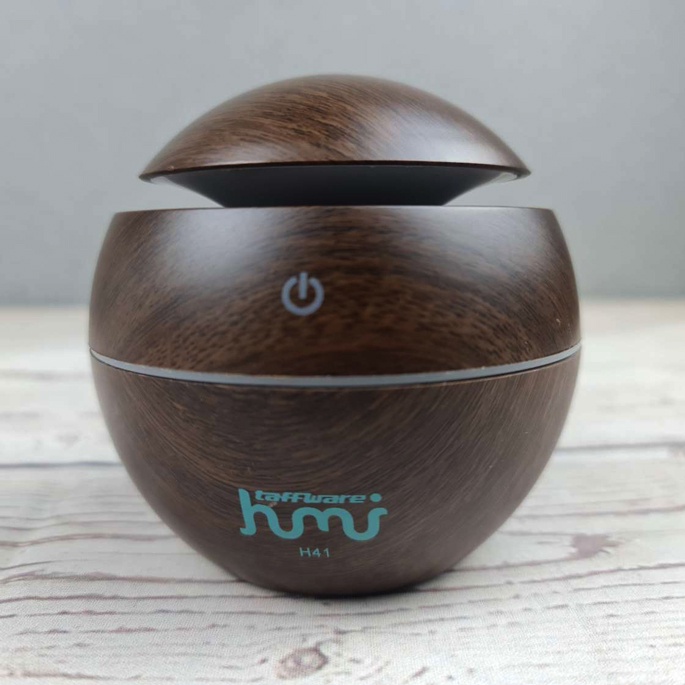 [Best Seller] Taffware Air Humidifier Aromatherapy Oil Diffuser 130ml Wood Design Parfum Ruangan / Pewangi Ruangan