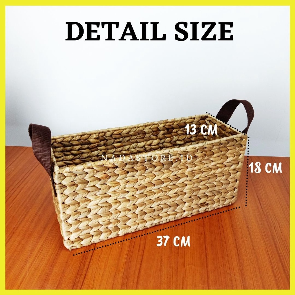 NEW ARRIVAL PREMIUM STORAGE WATER HYACINTH PRODUCT WITH HANDLE HANDMADE BY NADASTORE