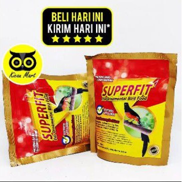 Superfit gold super fit pit kuning pur kicau voer murai kacer anis jenggot cucak ijo poksay jalak