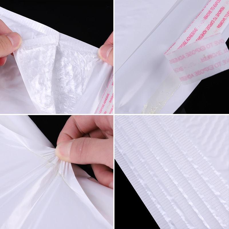 1pc White Shockproof Waterproof  Pearlescent Film Bubble Bags for Clothing，Logistics Express，Jewelry，Envelopes