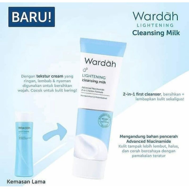 Wardah Lightening Milk Cleanser 100 Ml