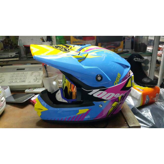 HELM CROSS AHRS PLUS KACA MATA GOOGLE 100%