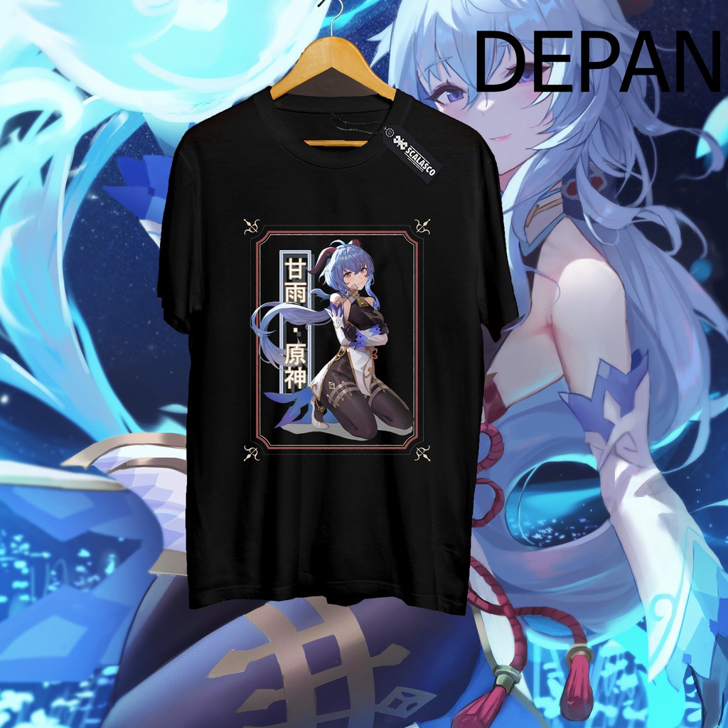 Kaos Tshirt Game Genshin Impact Ganyu - Baju Wibu - Baju Gamerz