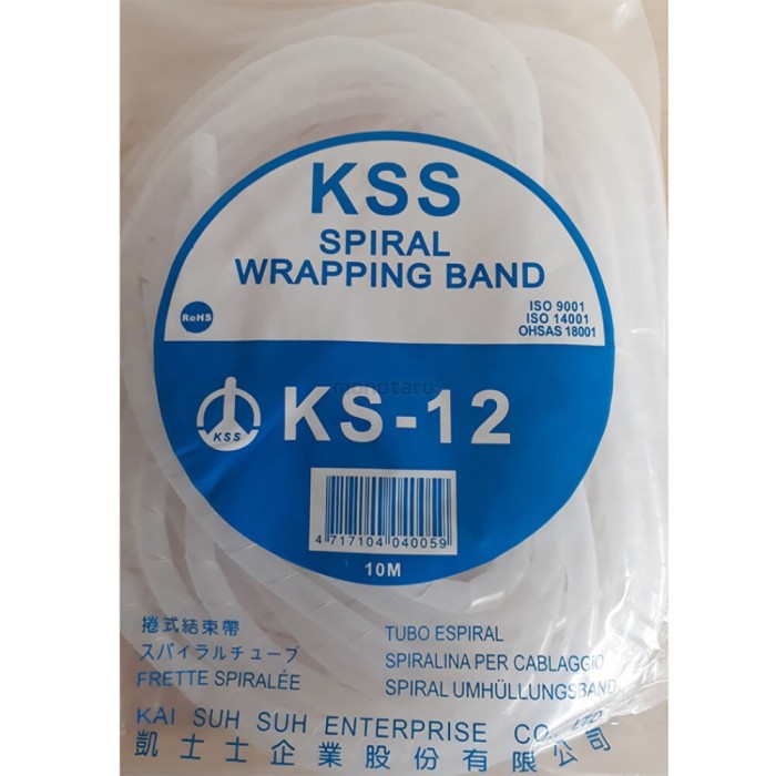 Original KSS KS 12 Spiral Wrapping Band Bungkus Rapi Kabel Per Bungkus