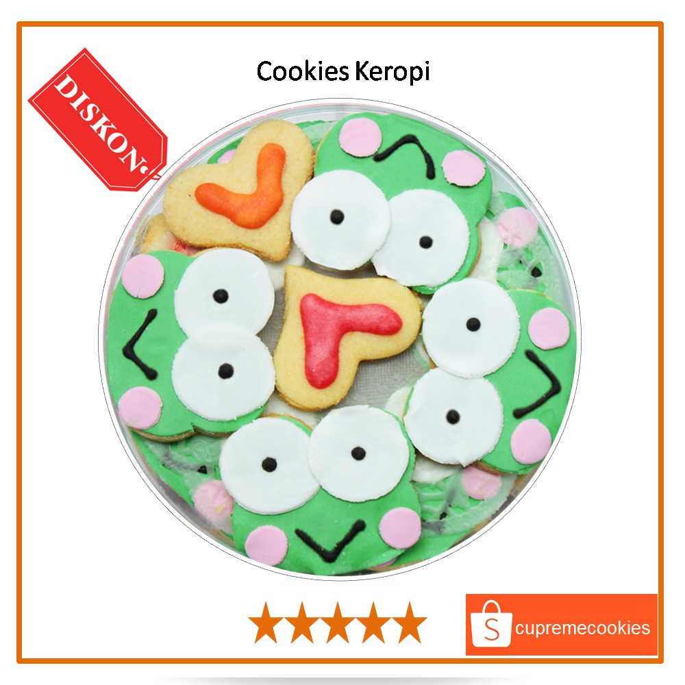 

Kue Kering Karakter Cookies Keroppi | Cupreme Cookies