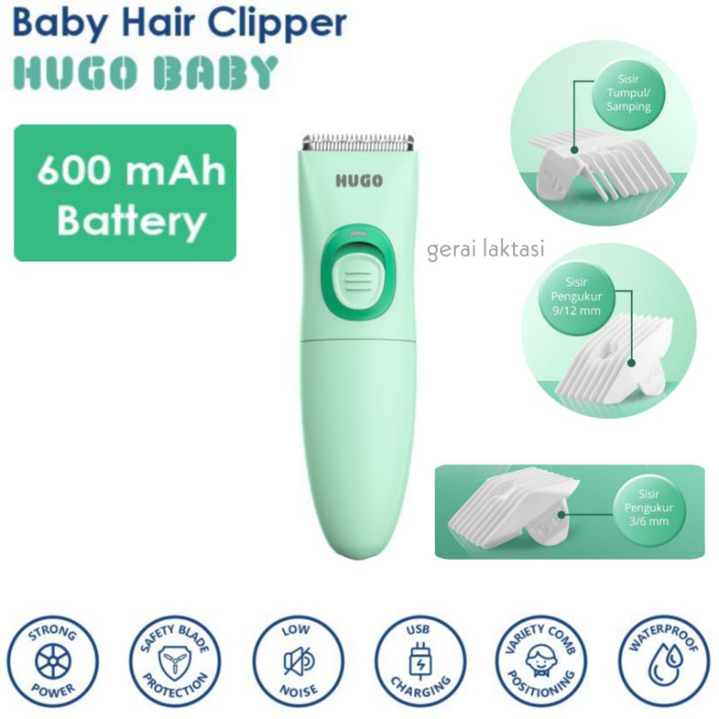 HUGO BABY Hair Clipper Trimmer - Alat Cukur Rambut Bayi Balita