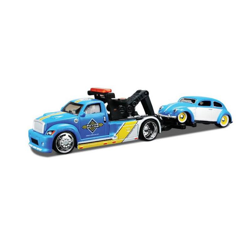 maisto 1 64 wrecker all stars elite transport volkswagen beetle