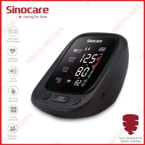 Tensimeter Digital Sinocare AES-U181 Alat Tes Cek Ukur Tensi Meter AES U181 Test Pengukur Tekanan Darah AESU181