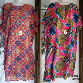  Daster Batik Kencana Ungu Label Biru  JUMBO L3 4S1 Shopee 