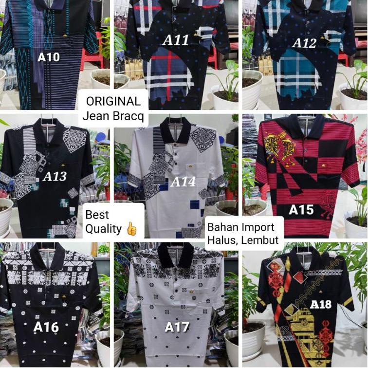 [KODE BARANG W7984] KAOS KOREA IMPORT PREMIUM M L XL - KAOS BAPAK MEREK JEANS BROCQ JEAN BRACQ ORIGI