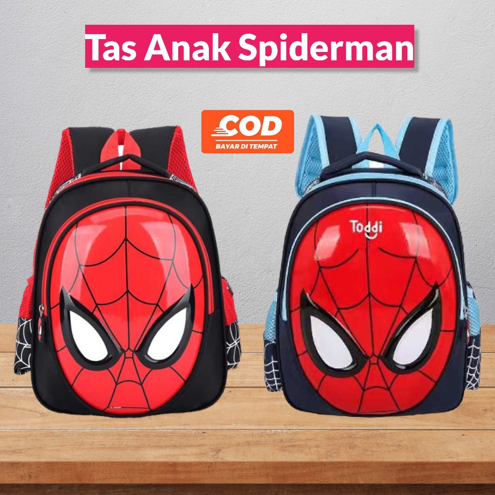 Tas Sekolah Anak TK Karakter Spiderman