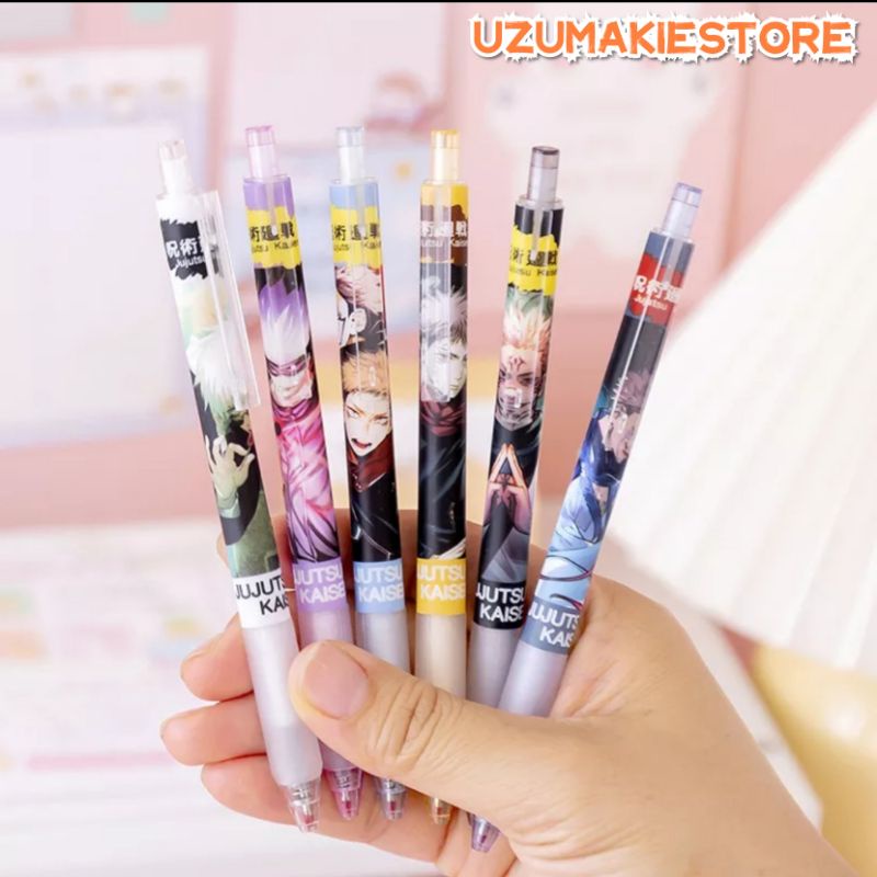 

Pulpen Gel Karakter Anime Jujutsu Kaisen Megumi Nobara Sukuna Itadori Gojo