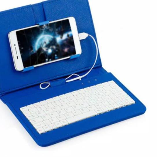 ➦ Wired Keyboard Flip Holster Case Cover Skin Protector For OTG Android Phone ✻