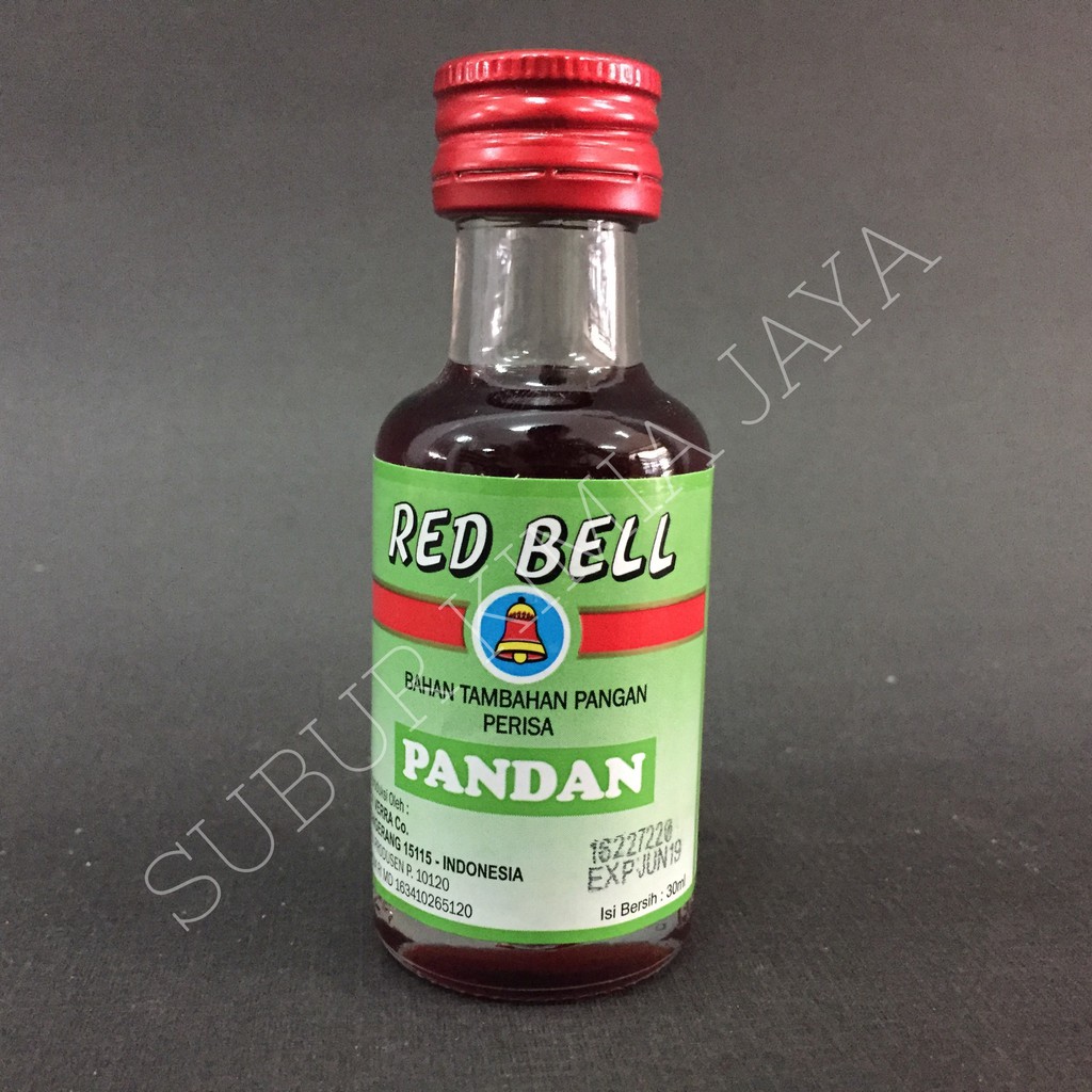 

Flavouring / Essence Pandan+Red Bell 30ml+ untuk perisa pangan