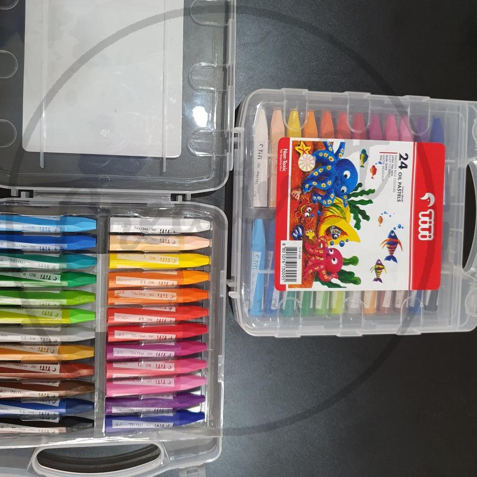 

Lagi Tren.. Crayon Titi Oil Pastels 24 Warna Case