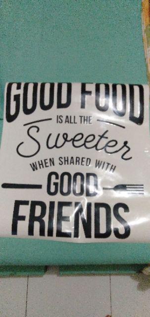 Wall Stiker Dinding Kaca Dapur Good Food Kafe Resto Rumah Sticker Cutting