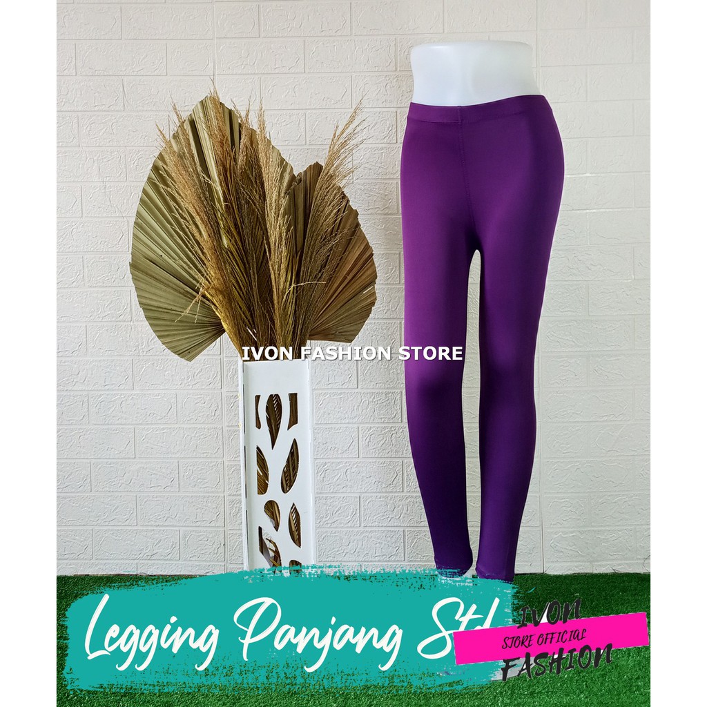 LEGGING PANJANG SPANDEX 3 UKURAN WANITA PREMIUM ADEM