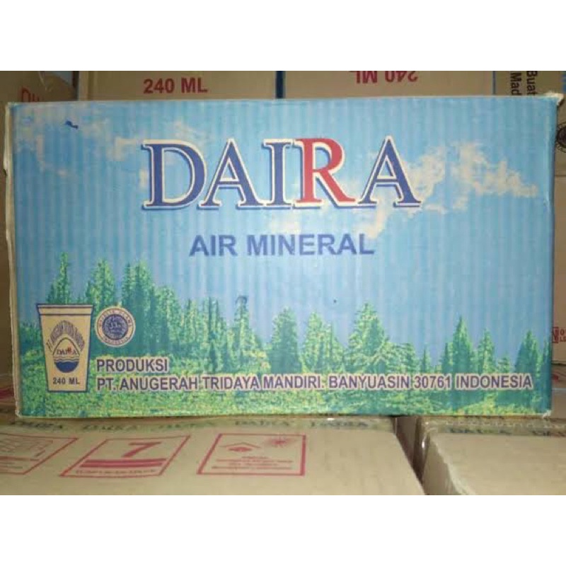 

1 DUS AIR MINERAL DAIRA CUP 240ml