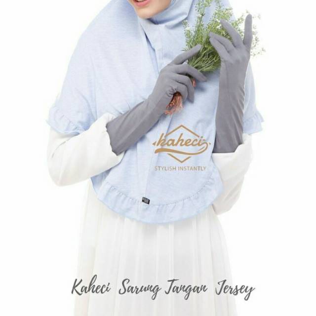 Sarung tangan kaheci bahan jersey adem