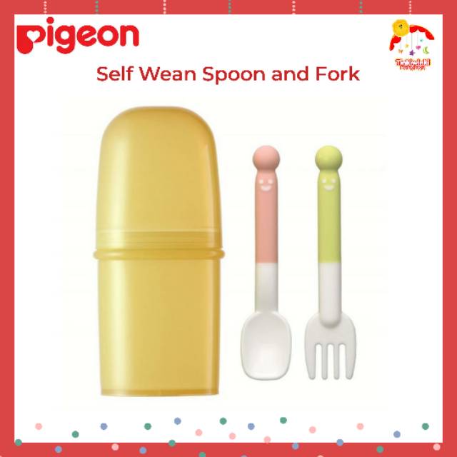 Pigeon Self Wean Spoon and Fork