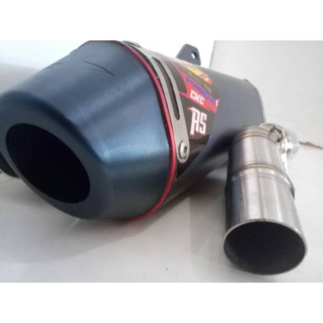 Knalpot gp7 original type CNC RS buat motor honda CRF 150 L bore up