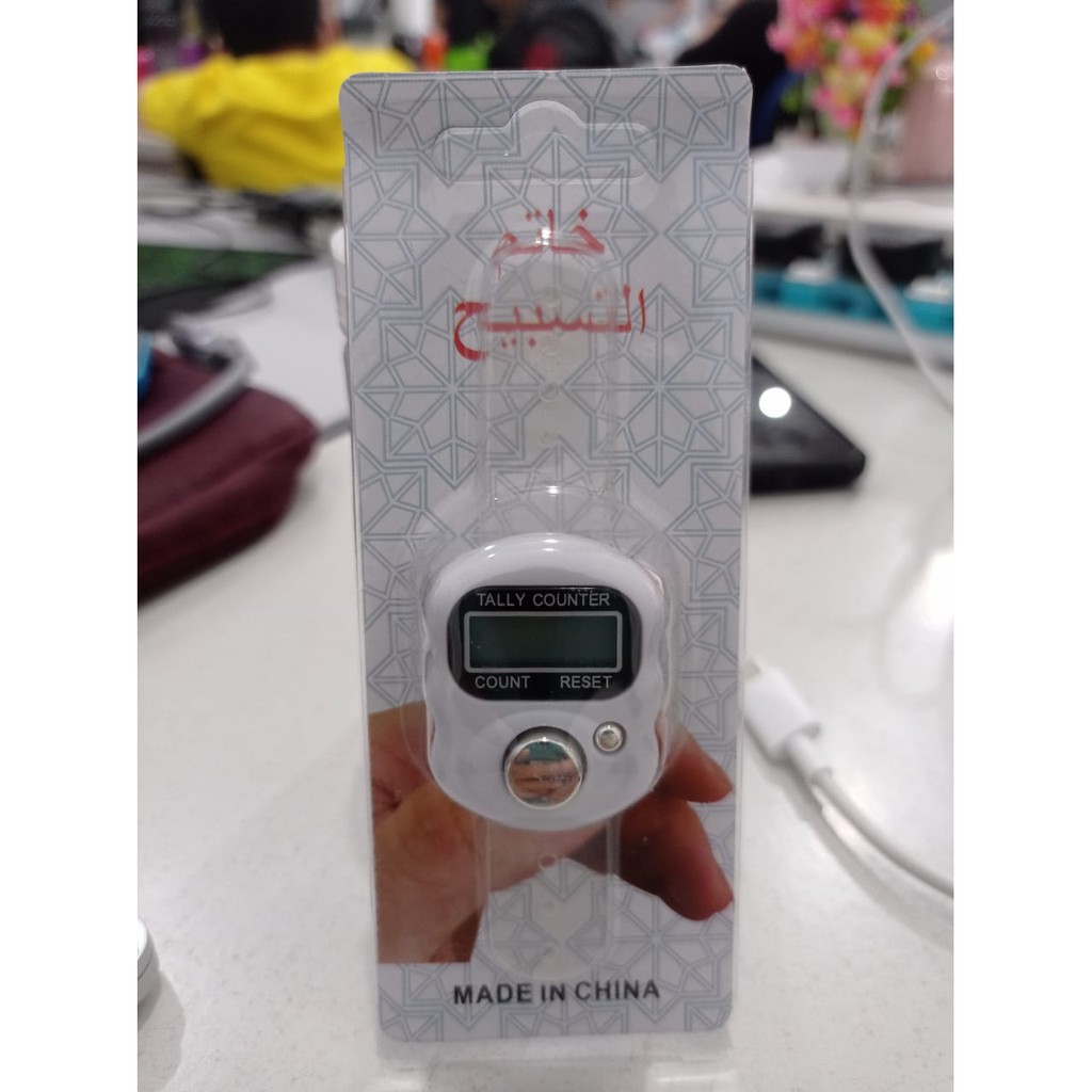 GLORI.ID R031 Alat Hitung Digital Tasbih Digital Elektronik Jari Counter Mini Import Murah COD-PUTIH