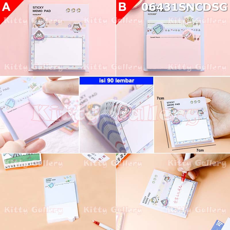 

Sticky Memopad Karakter Penguin Ice cream AT06431