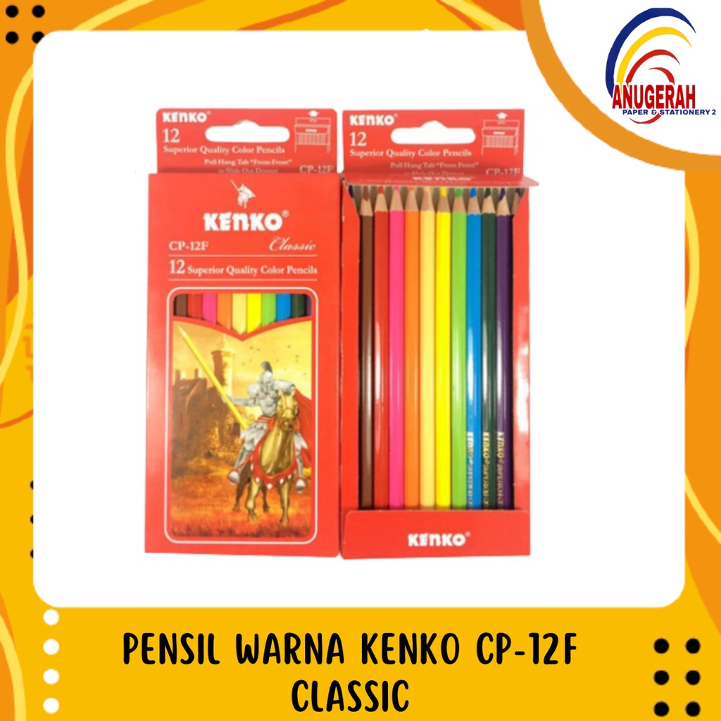 

PENSIL WARNA KENKO CP-12F CLASSIC 12 WARNA (PCS)