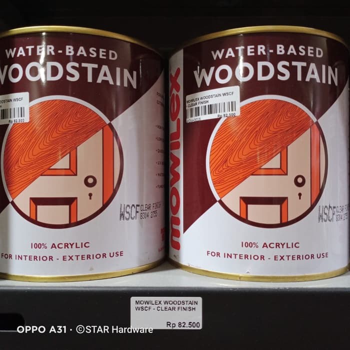 Mowilex Woodstain Water Based - CLEAR FINISH WSCF ( Khusus Pulau Jawa )