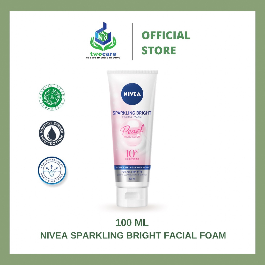 NIVEA Sparkling Bright Whitening Facial Foam 50 ml / 100 ml