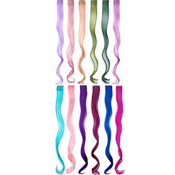 50cm Wig / Rambut Palsu Model Wanita Korea Manis Gelombang Panjang Aksesoris Mode TOTALL