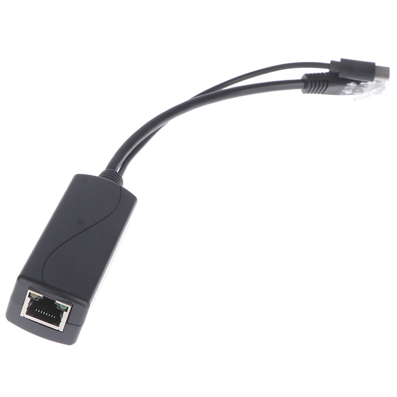 Deid splitter poe usb 48v Ke 5v power over ethernet 802.3af Untuk raspberry
