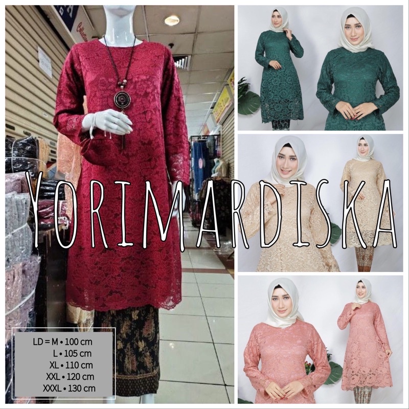 REALPICT SET KEBAYA TUNIK JUMBO KEBAYA BORKAT MODERN KEBAYA KEBAYA KEBAYA MUSLIM BAJU KEBAYA JUMBO