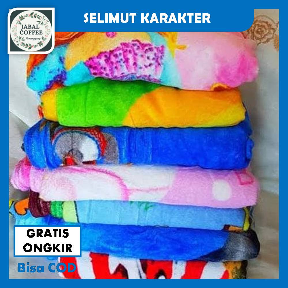 Selimut Bulu Karakter 150 X 200 Cm / Selimut Bulu Anak / Selimut Bulu Halus Karakter Lucu J52